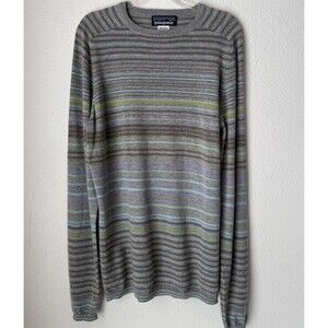 Patagonia Sweater M Gray  100% Cashmere Long‎ Sleeved Pullover Knit Top Women